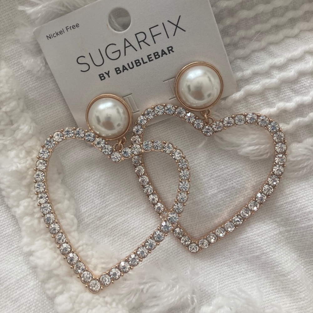 Heart earrings bauble bar sugar fix